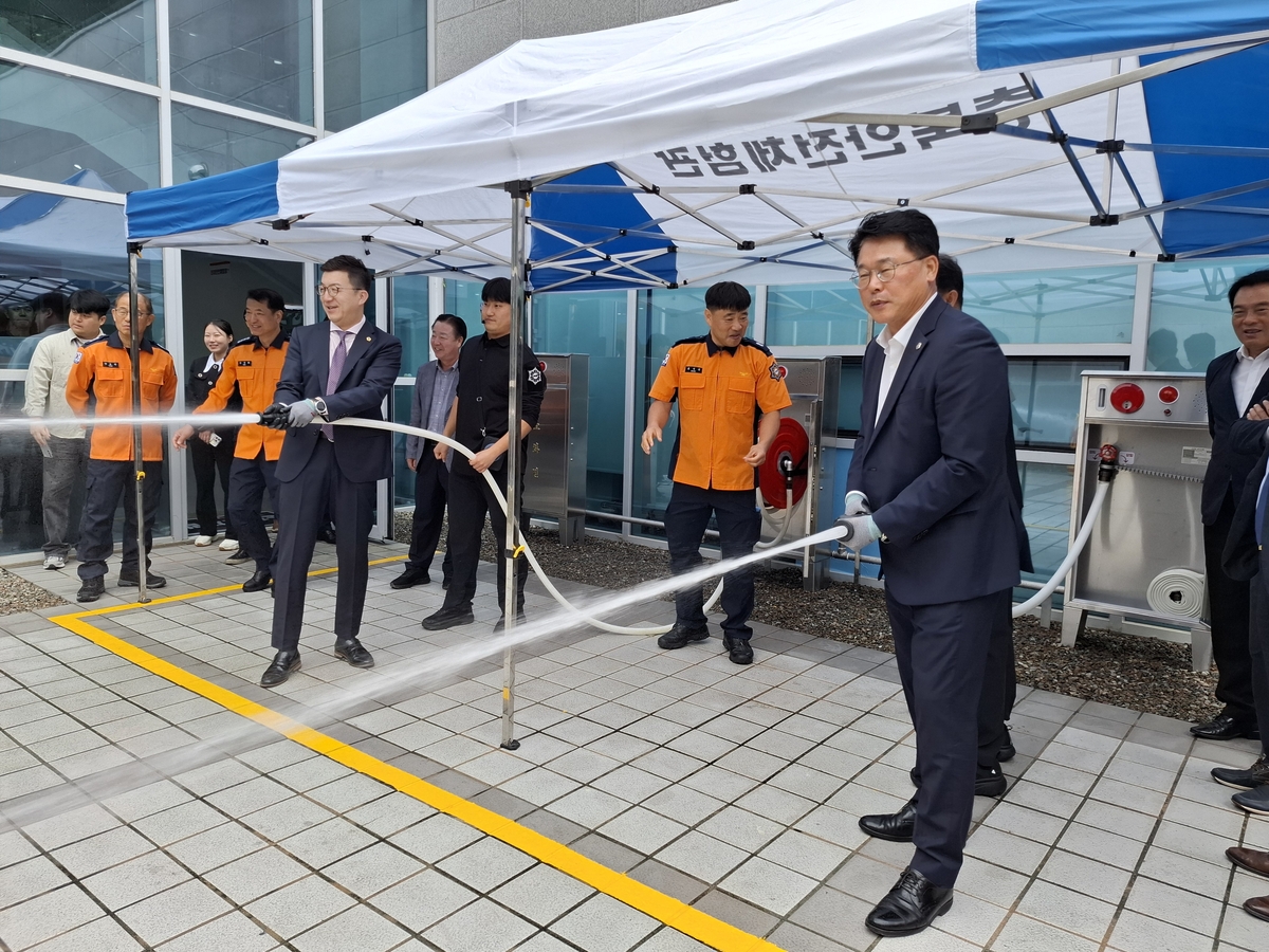 충북도의회 건설환경소방위, 충북안전체험관·옥천 재해위험개선지구 현장 방문