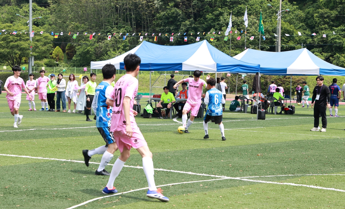 지난해 열린 발달장애인 축구대회 모습