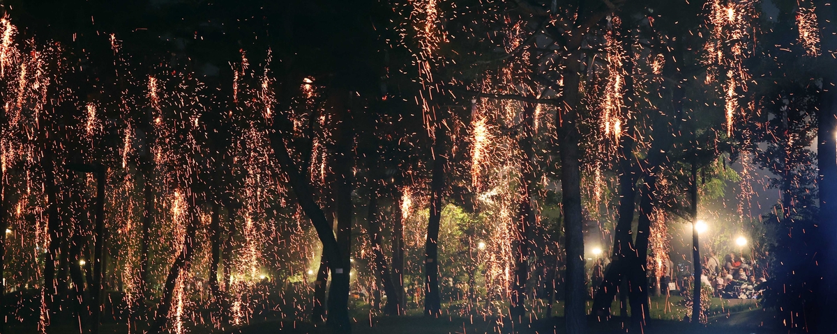 세종시 낙화축제 찾은 시민들