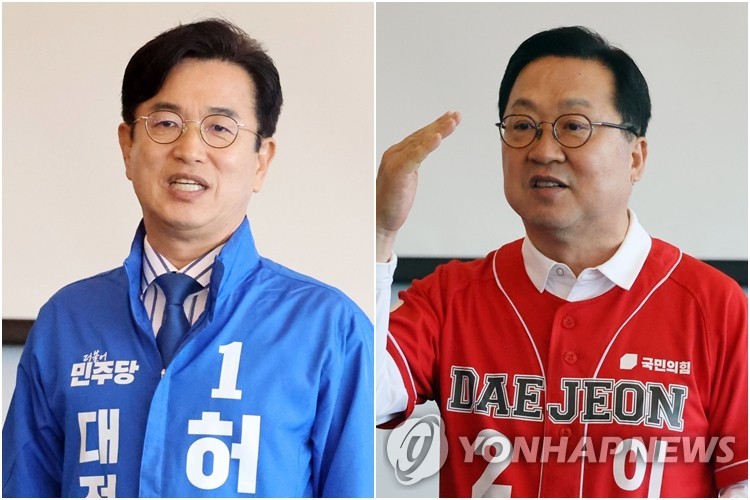 허태정·이장우 대전시장 후보