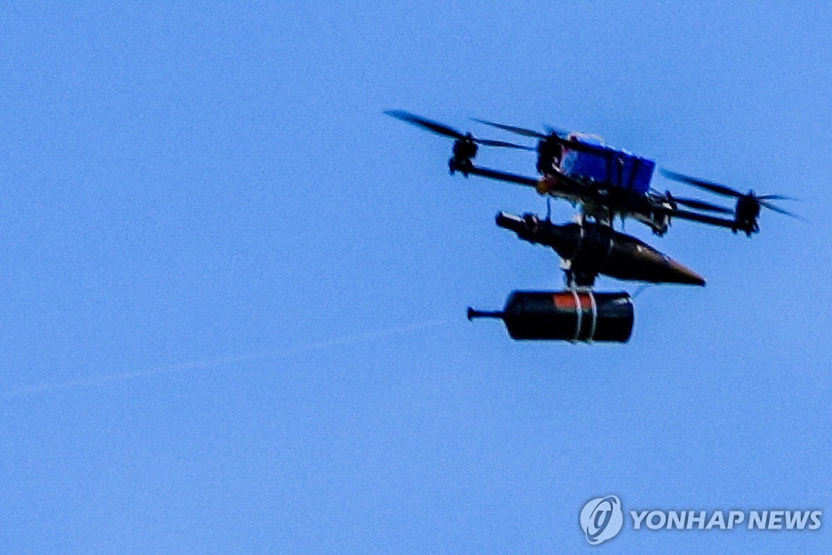 이스라엘 국경지대에서 촬영된 광섬유 드론