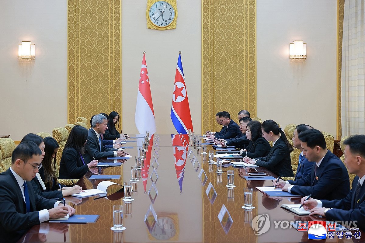 최선희, 방북 싱가포르 외무상과 회담