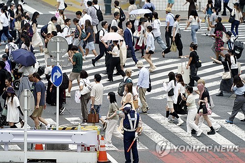 일본 도쿄 시부야 교차로