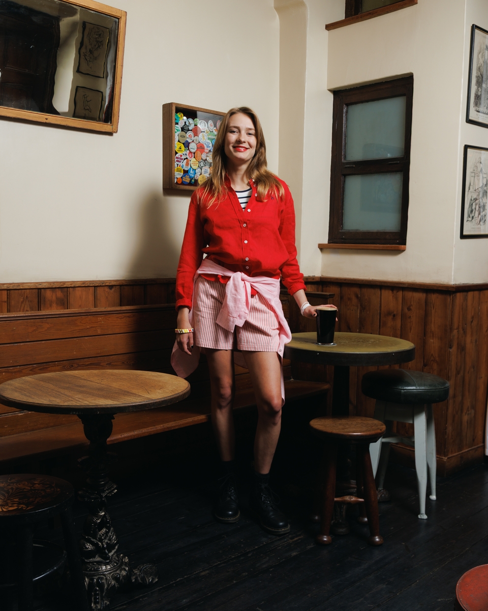 헤지스 린넨 셔츠