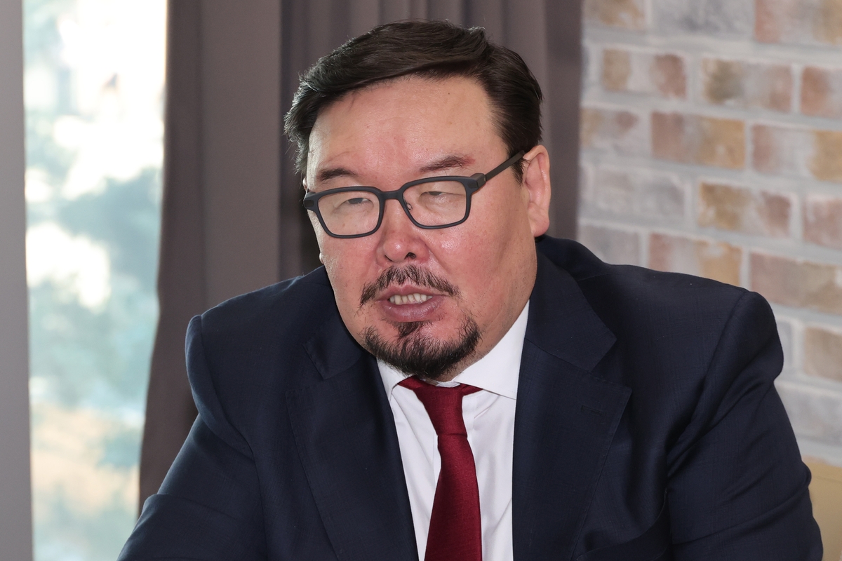 잔당샤타르 전 몽골 총리, 연합뉴스와 인터뷰