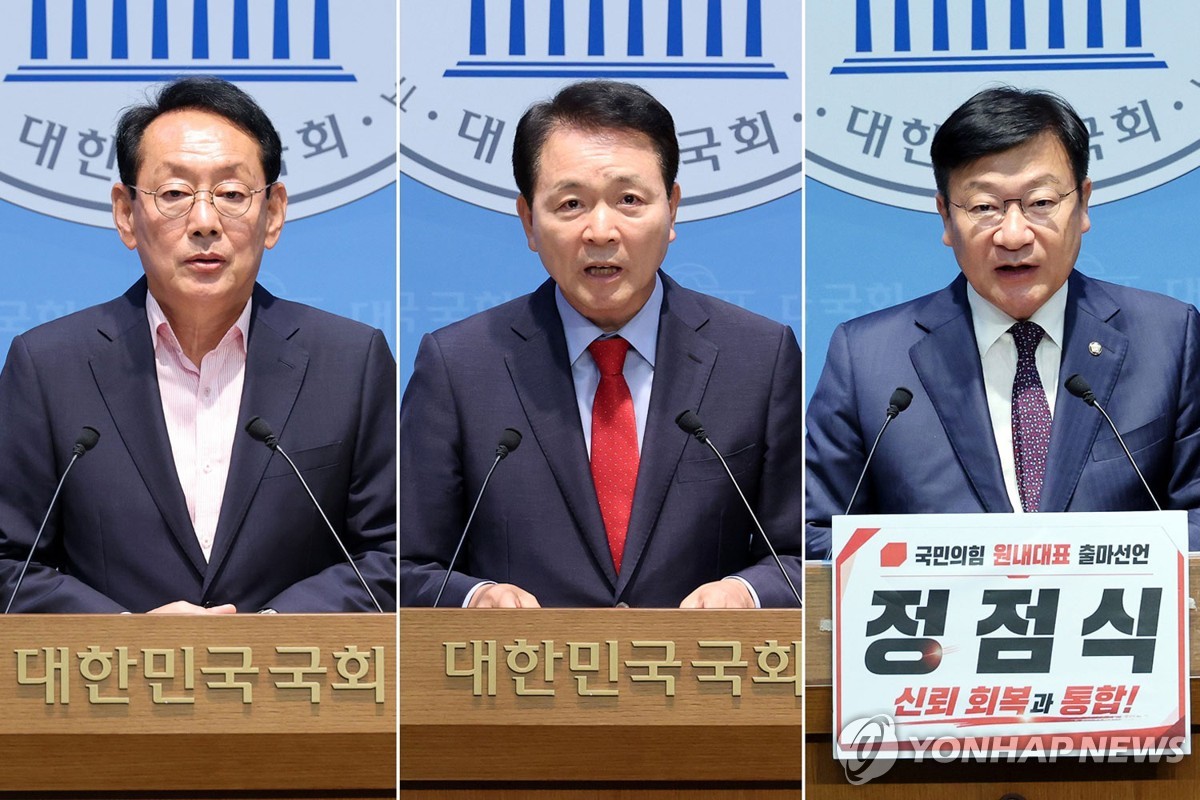 국민의힘 새 원내대표 9일 선출…김도읍·성일종·정점식 3파전