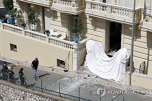 모나코 주택가 폭탄 테러 현장