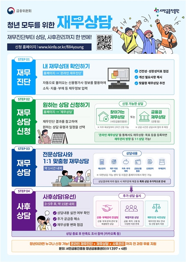 청년 모두를 위한 재무상담 포스터