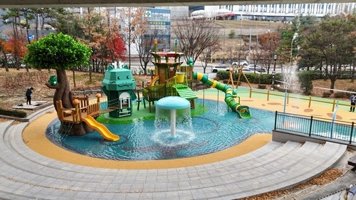 동백지구 늘찬근린공원 물놀이장