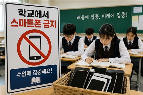 '학교에서 스마트폰 금지'