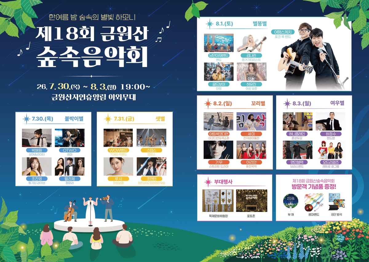 제18회 금원산 숲속음악회