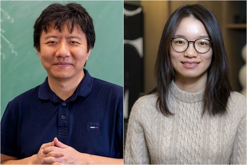 2026년 필즈상 수상 덩위 교수(왼쪽)와 왕훙 교수