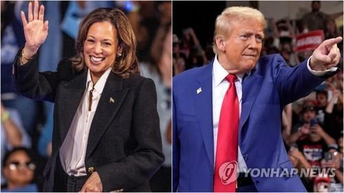 2024년 미국 대선 민주당 카멀라 해리스 후보와 공화당 도널드 트럼프 후보