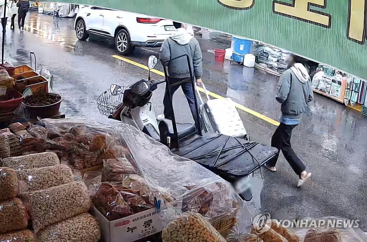 캐리어 끌고 가는 피의자들…CCTV 영상에 포착