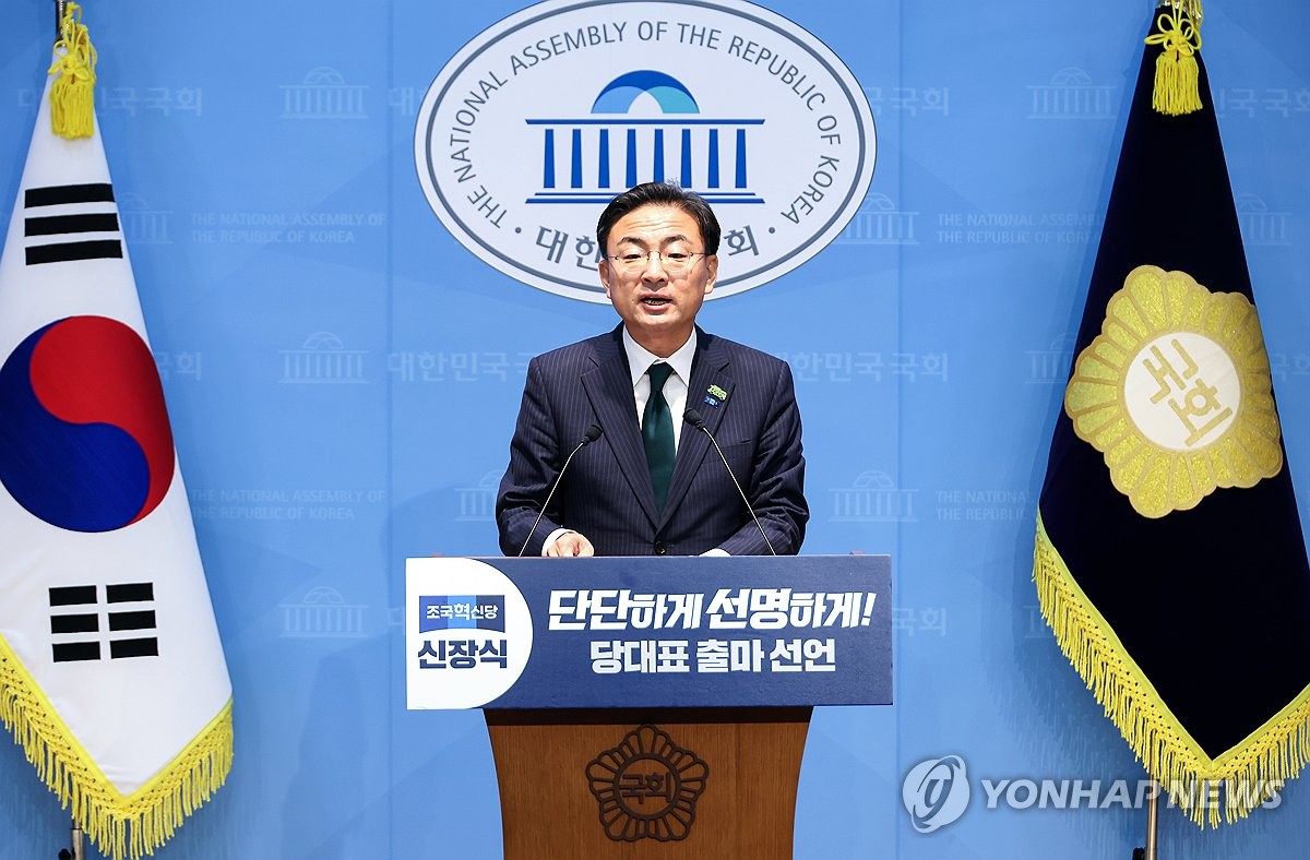 신장식, 조국혁신당 당 대표 출마 선언