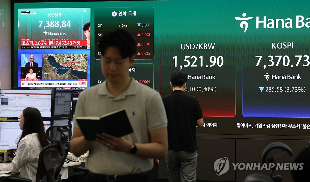 코스피, 전날 이어 급락 출발