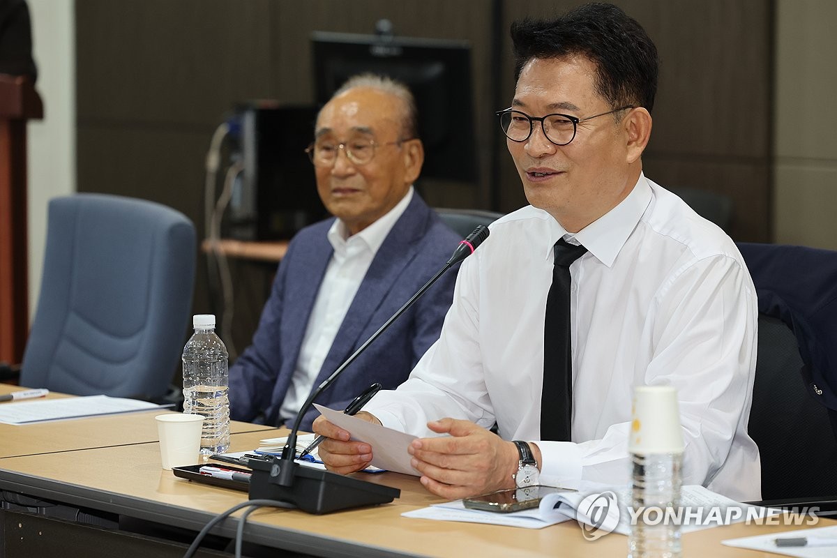 제주4·3 유족 만난 송영길 후보