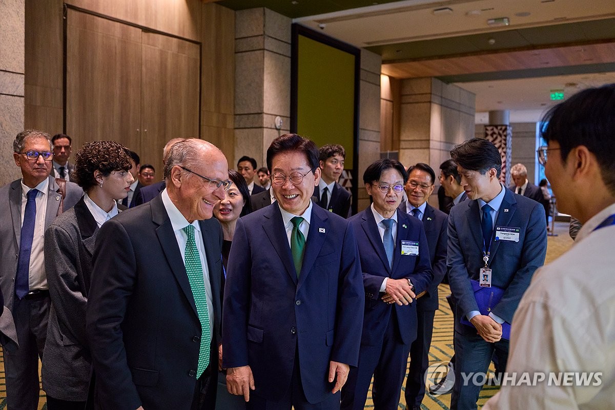 이재명 대통령과 제라우두 아우키민 브라질 부통령