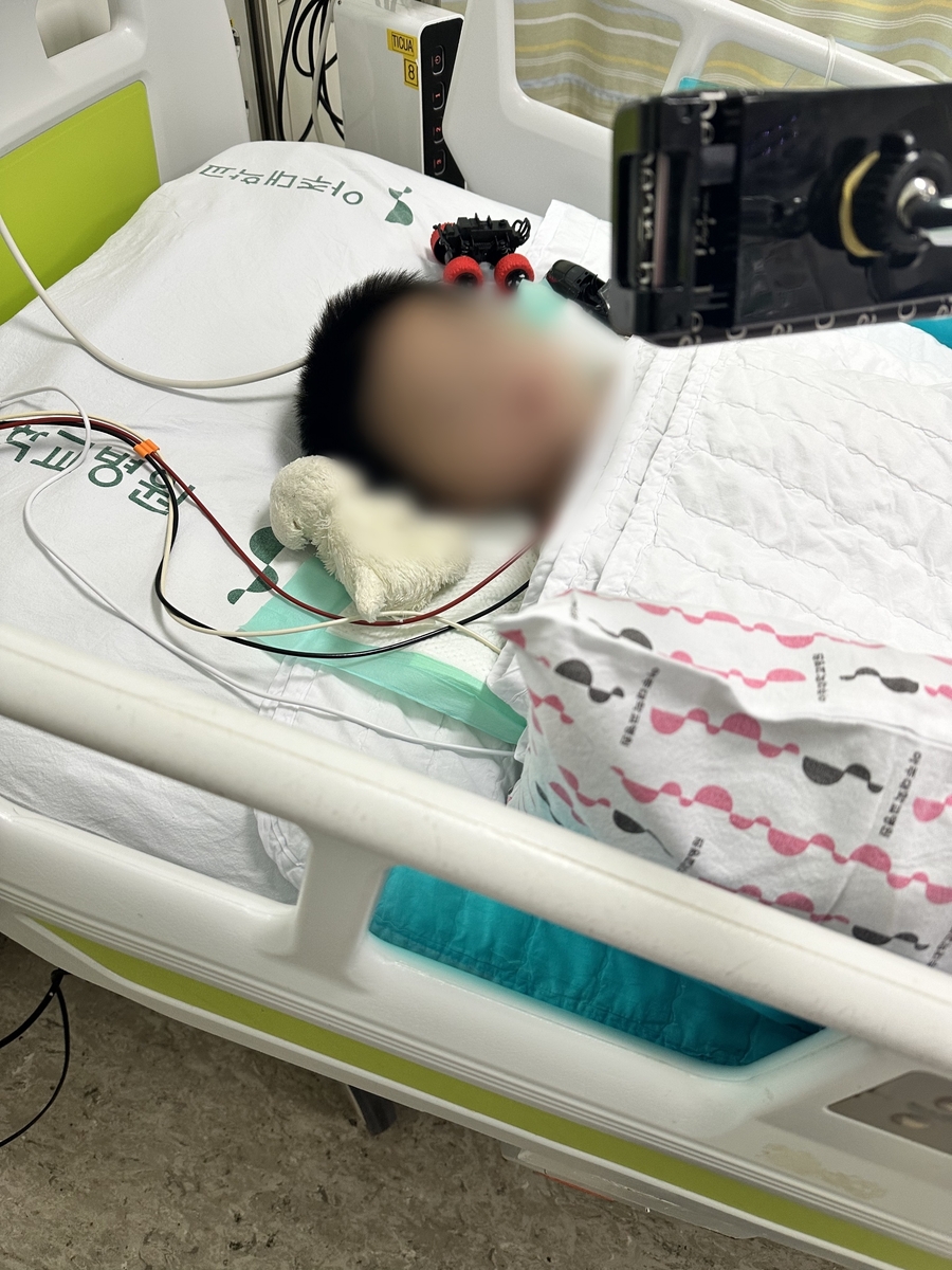 추락사고로 다친 아동