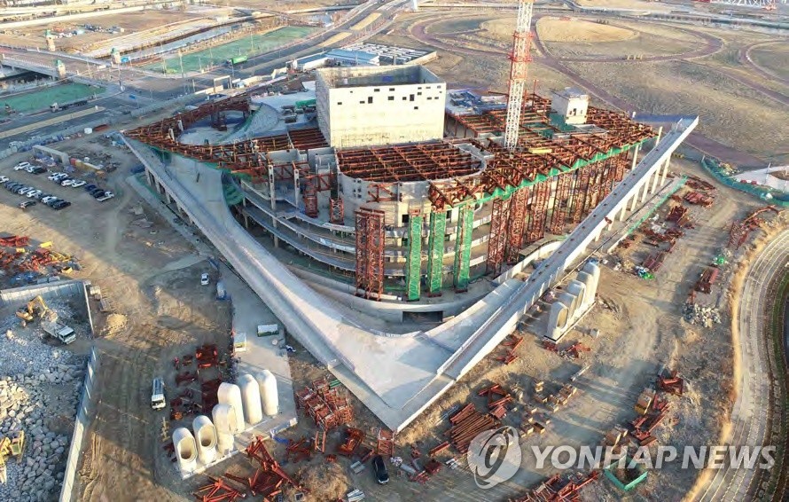 부산오페라하우스 건설 현장