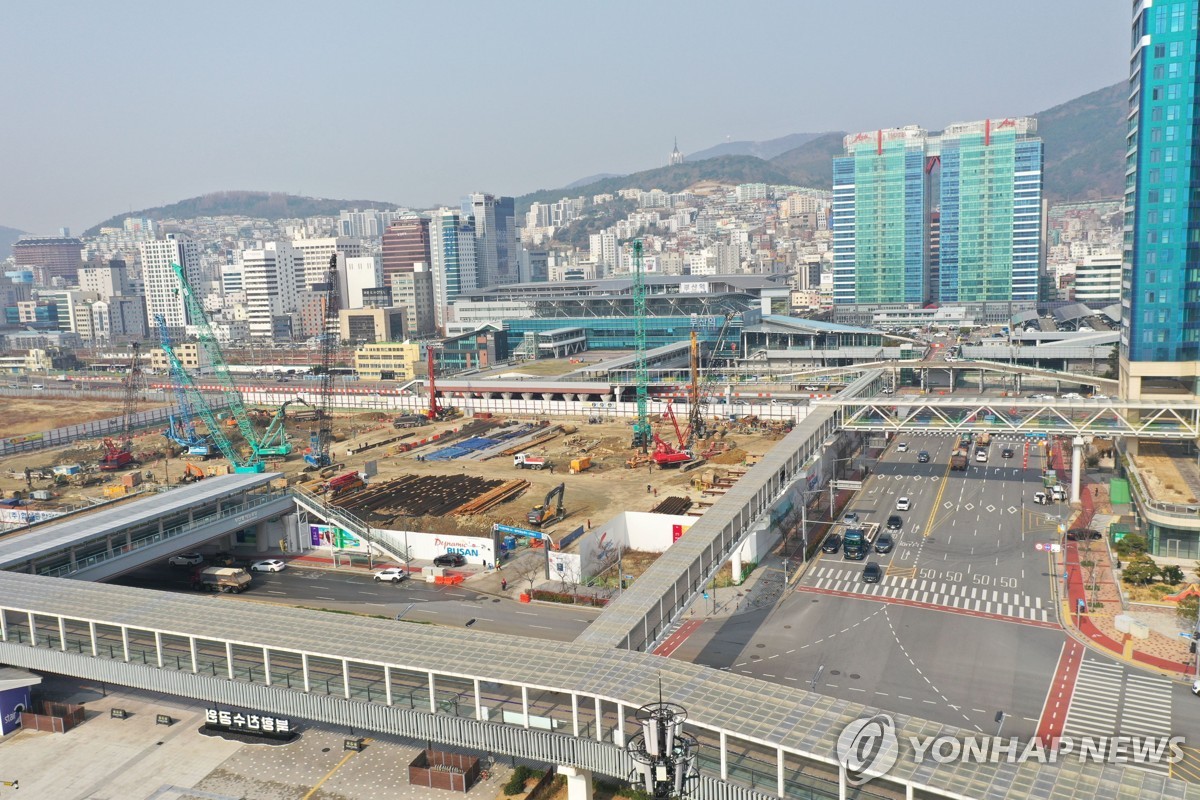 부산 북항환승센터 전경