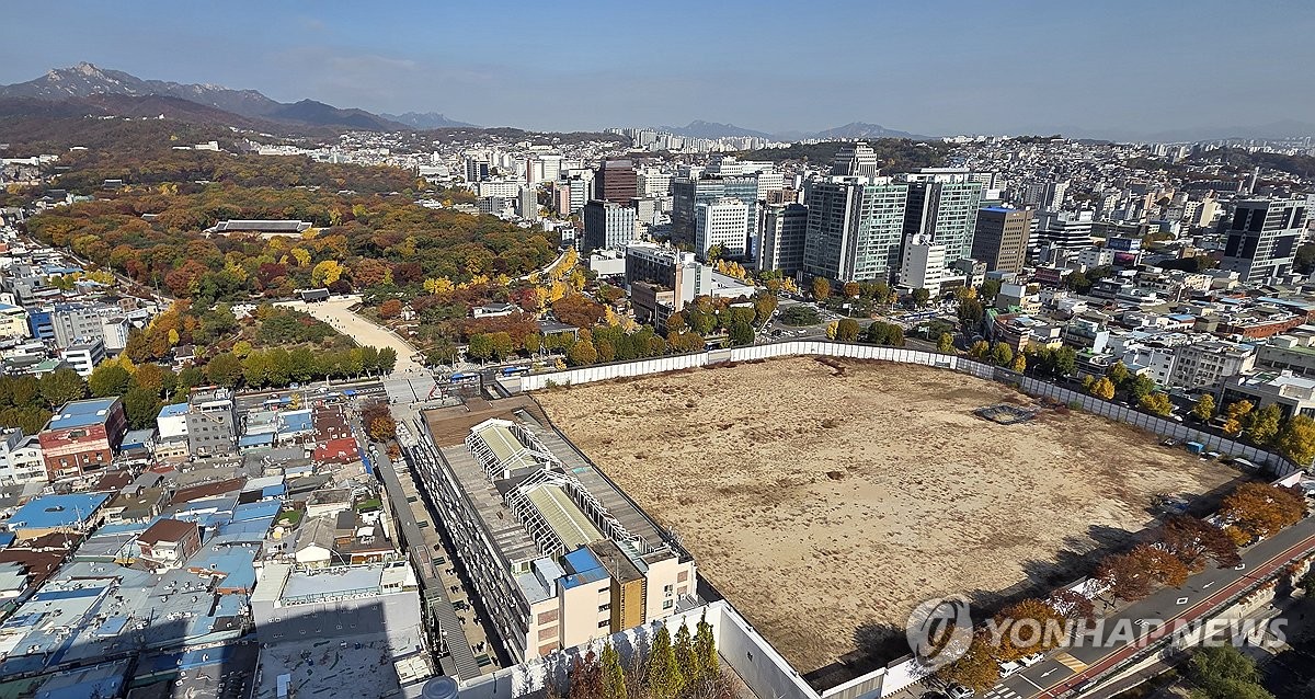 종묘와 세운4구역 모습 