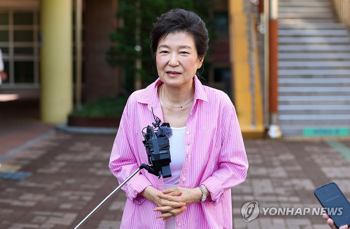 투표 소감 말하는 박근혜 전 대통령