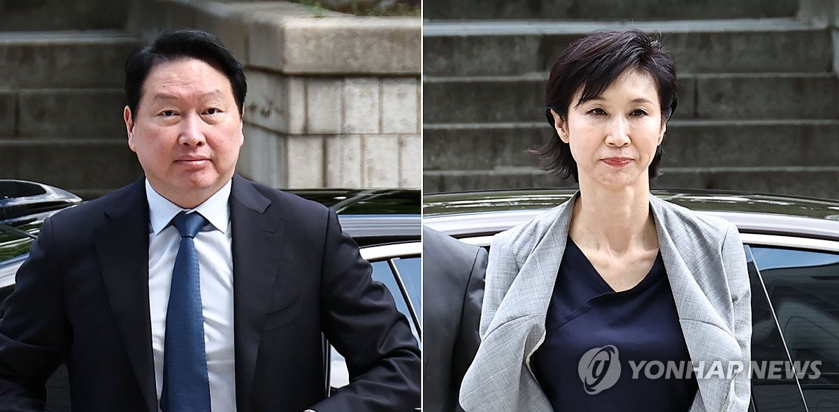 최태원-노소영, 재산분할 2차 변론 출석