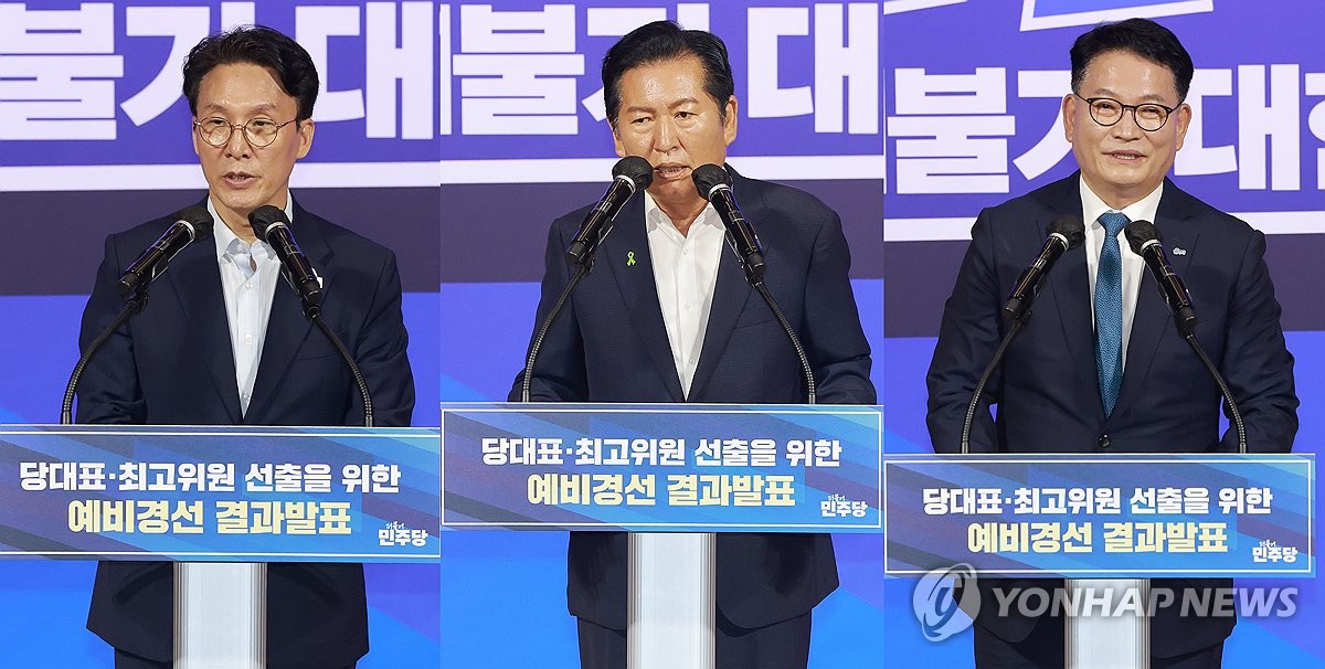민주당 당 대표 선거, 김민석-정청래-송영길 3파전