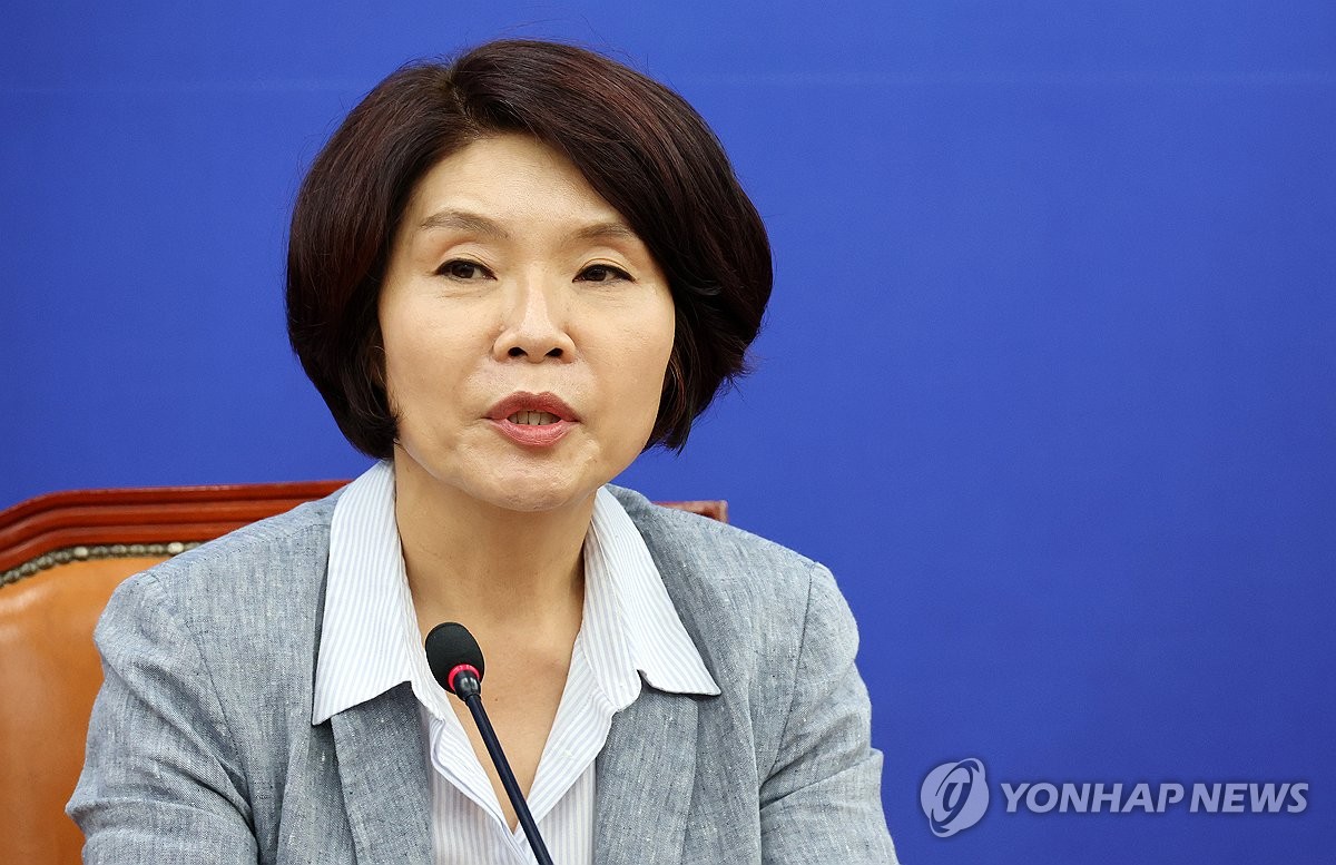 한정애 정책위의장, 현안 관련 기자간담회