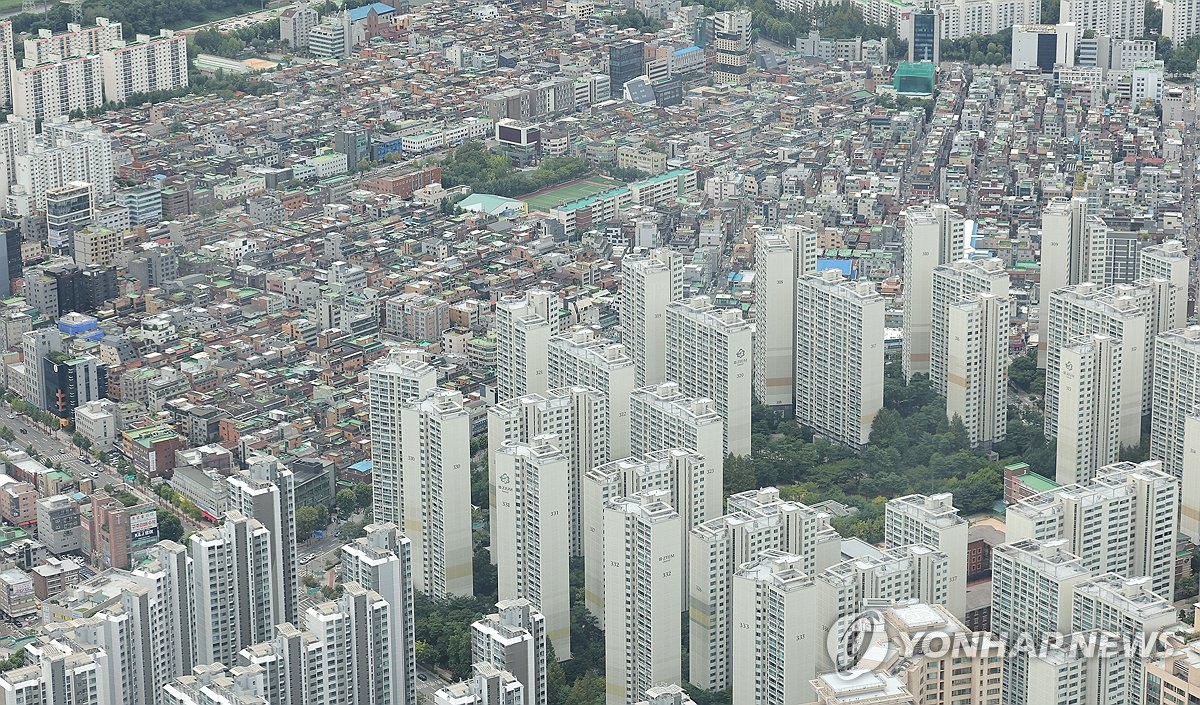 다세대주택과 아파트 단지