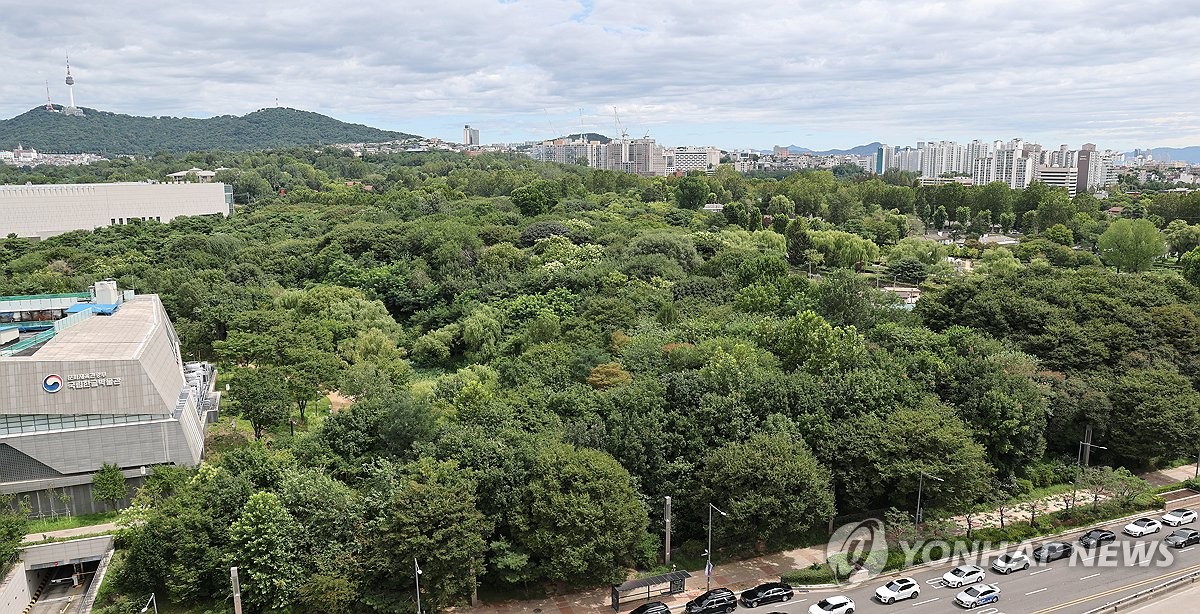 용산공원 일대 전경