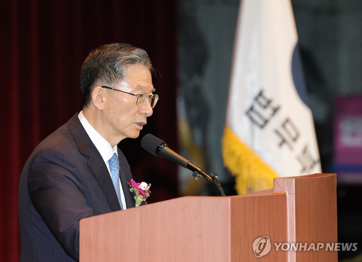 이임사 하는 정성호 법무부 장관