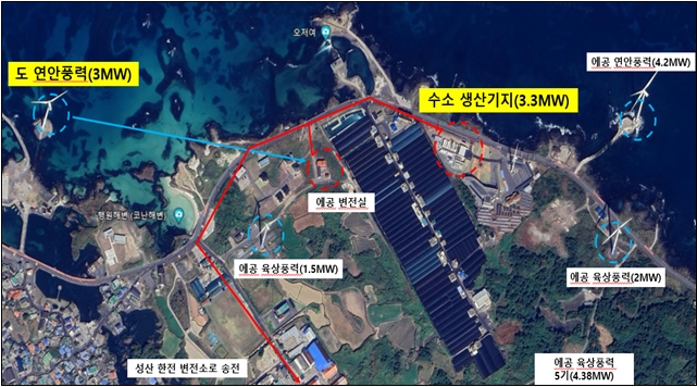 행원풍력단지 위치도