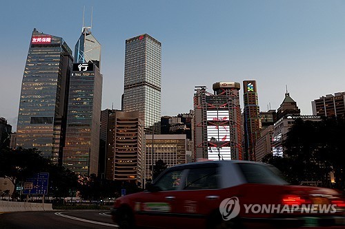 홍콩의 고층건물군