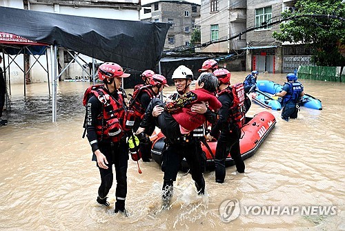 태풍 '사우델' 중국 동남부 강타