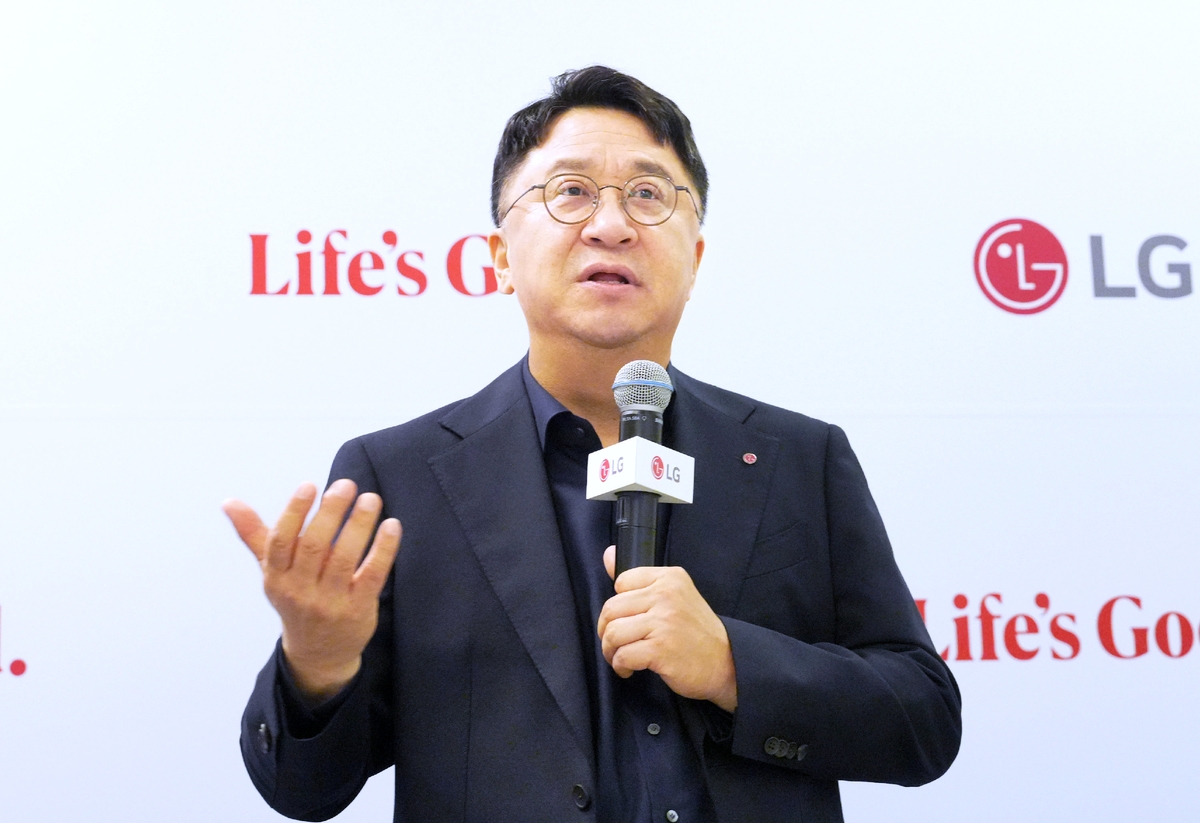 'IFA 2026' 기자간담회에서 발언하는 백승태 LG전자 HS사업본부장(부사장)