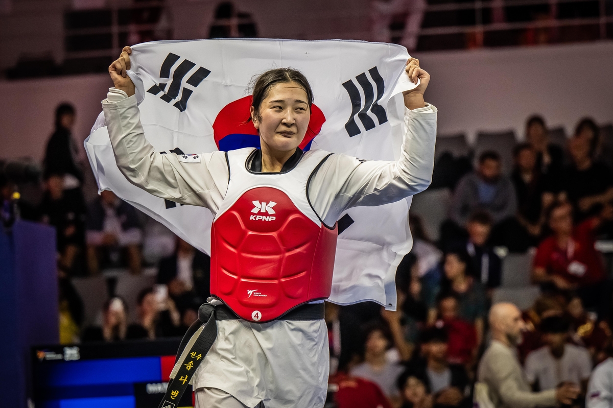 무주 태권도원 2026 세계 태권도 그랑프리 여자 67㎏초과급 우승자 송다빈