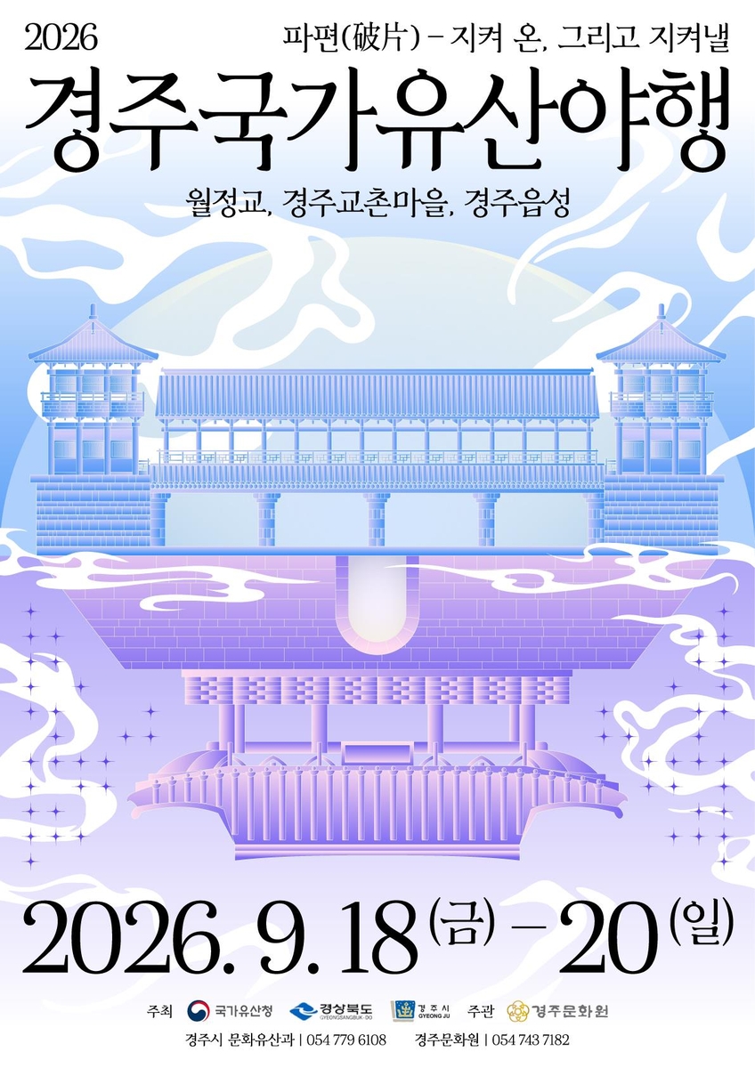 경주국가유산야행 포스터