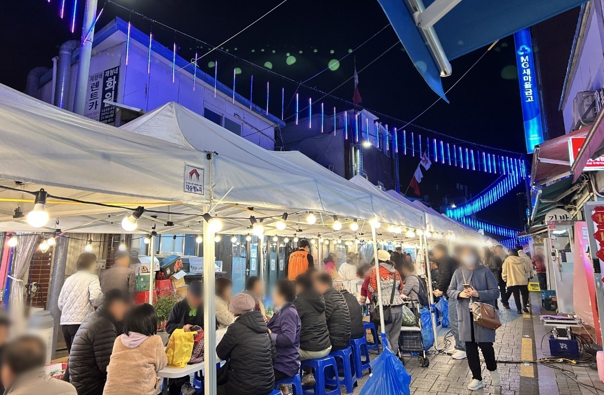 지난해 백학시장 축제 모습