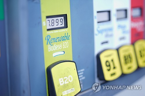 한 미국 주유소의 경유 가격