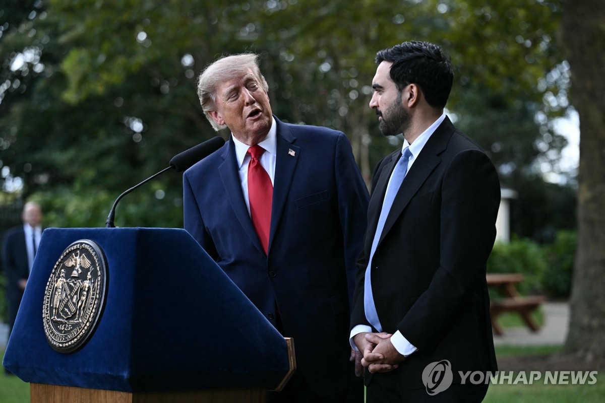 도널드 트럼프 미국 대통령(좌)과 조란 맘다니 뉴욕시장(우)