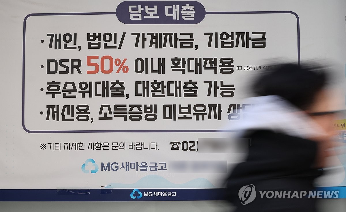 새마을금고 올해 가계대출 못 늘린다