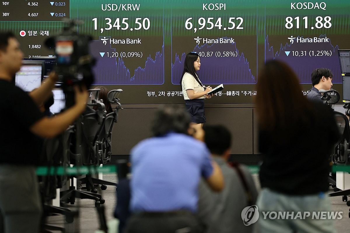 잘나가다 미끄러진 코스피…0.58% 하락 마감