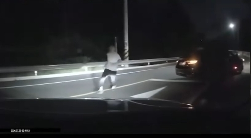 사건 당시 현장을 찍은 블랙박스 영상 캡쳐