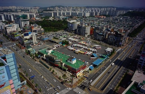 청주시외버스터미널 전경