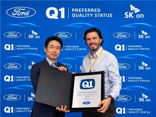 SK온, 포드 'Q1 어워드' 수상