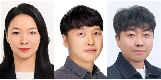 (왼쪽부터) 작가 정영욱, 차수자, 주은길