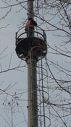 택시기사 고공 농성