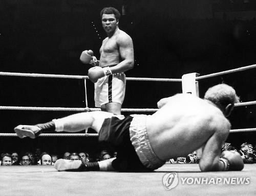 세계 복싱의 '전설' 무하마드 알리의 1976년 모습